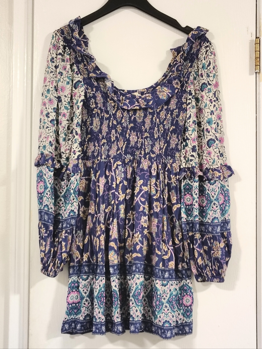 Spell $279 Clairvoyant Mini Dress Women's Small Bohemian Retro Vintage Vibes - Picture 9 of 12